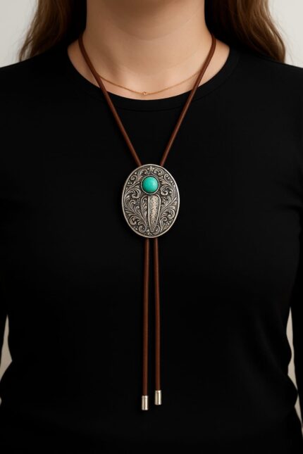 Colar Boho Chic – Cordão marrom