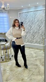 Conjunto Tais - Camisa E Colete Tricot Modal (acompanha Cinto) - Cores - Imagem 3