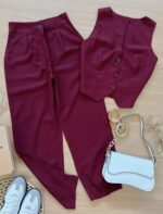 Conjunto Alfaiataria - Bordo