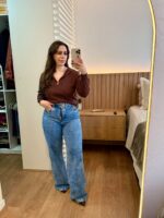 Calça Jeans Pantalona