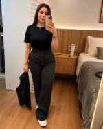 Conjunto Alfaiataria Risca de Giz - Preto