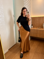 Saia mídi Cetim (Cores)