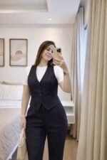 Conjunto Alfaiataria Risca de Giz - Preto - Imagem 2