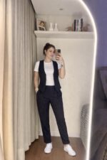Conjunto Alfaiataria Risca de Giz - Preto - Imagem 4
