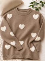 Blusa Coração em Tricô Modal Importado - Imagem 5