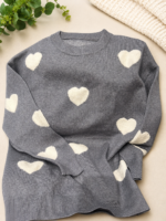 Blusa Coração em Tricô Modal Importado - Imagem 7