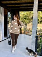 Blusa Coração em Tricô Modal Importado - Imagem 2