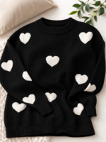 Blusa Coração em Tricô Modal Importado - Imagem 6