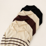 Blusa Jú - Tricô Modal Importado Listrada - Imagem 2