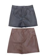 Shorts Saia Couro Sintético - Bianca - Imagem 5