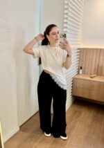Max T-shirt Assimétrica com Renda - Juli - Imagem 2