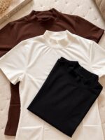 Kit 3 T-Shirts Slim Gola Alta