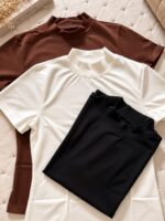 Kit 3 T-Shirts Slim Gola Alta - Imagem 7